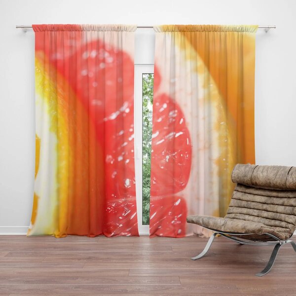 Sablio Závěs Citrusy: 2ks 140x250cm