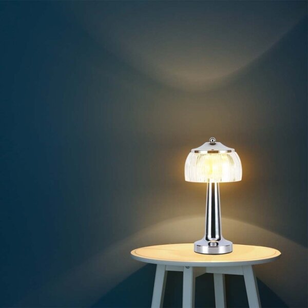 LED Stmívatelná stolní lampa LED/1W/5V 3000-6000K 1800 mAh chrom