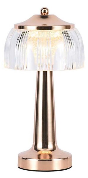 LED Stmívatelná stolní lampa LED/1W/5V 3000-6000K 1800 mAh rose gold