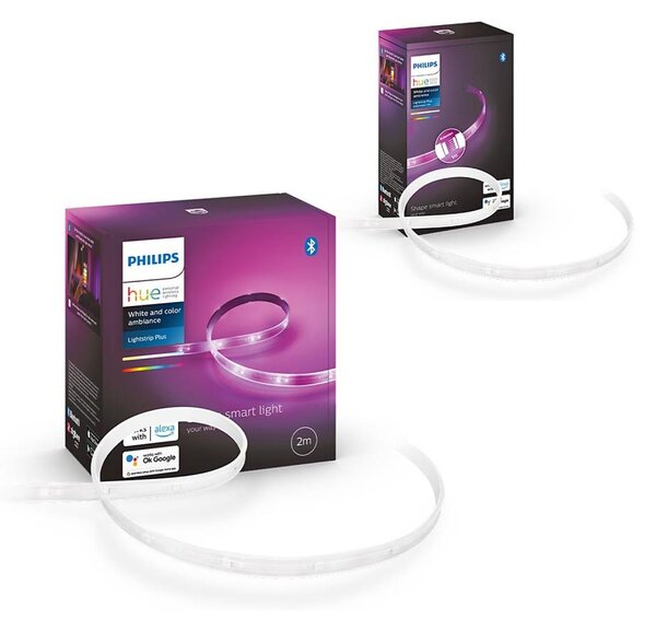 SADA -LED RGBW Stmívatelný pásek Philips Hue WACA 2m 20W/230V + pásek 1m 11W/12V