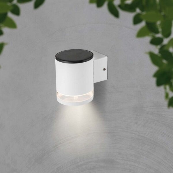 LED Venkovní solární nástěnné svítidlo LED/1W/3,7V 3000K IP54 1200 mAh bílá