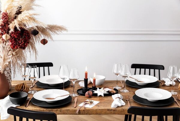TALÍŘ NA TĚSTOVINY Manufacture Rock blanc 28 cm Villeroy & Boch - Talíře na těstoviny & pizzu