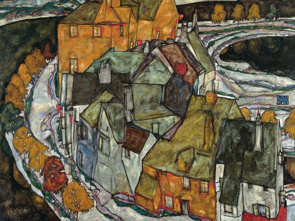 Obrazová reprodukce Island City (Crescent of Houses) - Egon Schiele