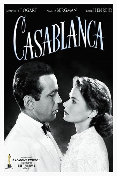 Obrazová reprodukce Casablanca (Vintage Cinema / Retro Theatre Poster)
