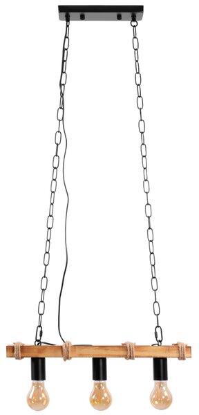 Toolight BOHO LINE, 3-bodové závěsné svítidlo 3xE27 APP1319-3CP, hnědá-černá, OSW-02461