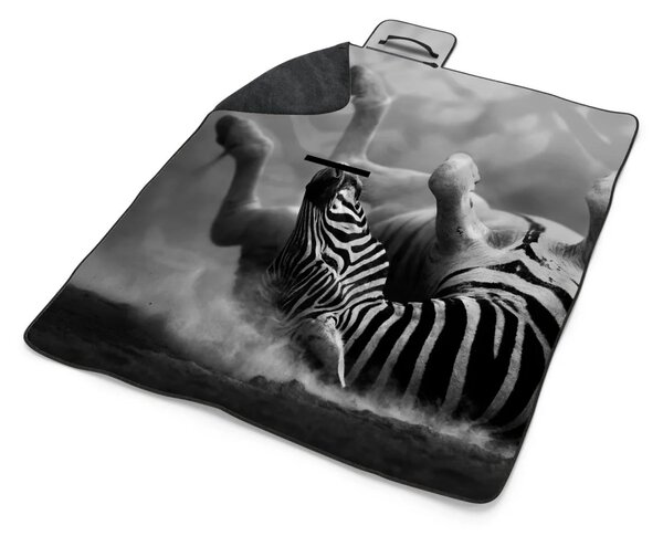 Sablio Plážová deka Válející se zebra: 200x140 cm