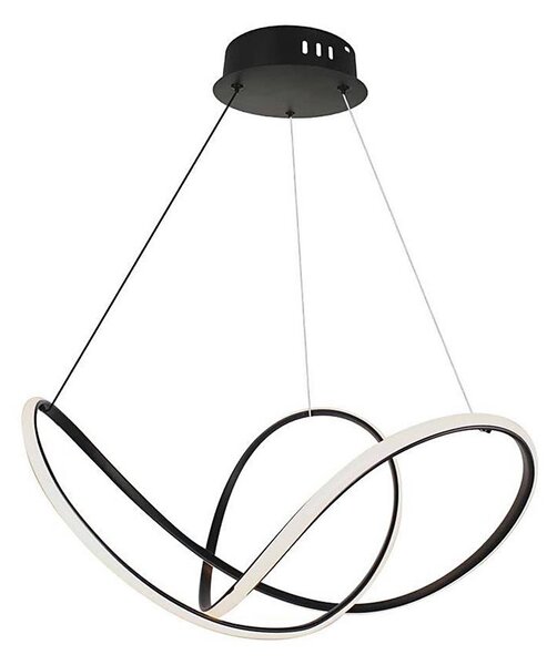 LED Stmívatelný lustr na lanku LED/50W/230V 3000K černá