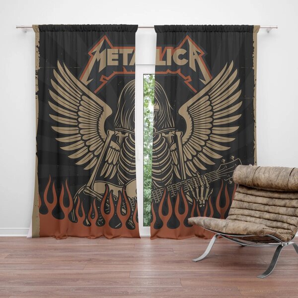 Sablio Závěs METALLICA Padlý anděl: 2ks 140x250cm