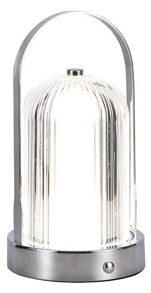 LED Stmívatelná stolní lampa LED/1W/5V 3000-6000K 1800 mAh chrom