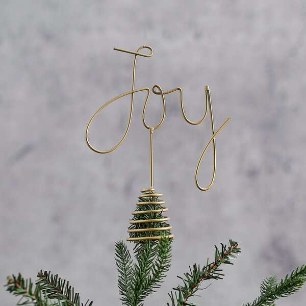 Vánoční ozdoba GOLD JOY 21 cm, zlatá