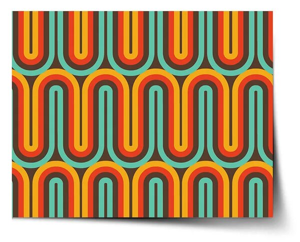 Sablio Plakát Retro vlny - 60x40 cm