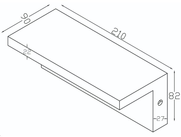 Top Light - LED Venkovní nástěnné svítidlo se senzorem LED/10W/230V 4000K IP54