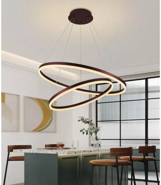 LED Stmívatelný lustr na lanku LED/100W/230V 3000-6500K + dálkové ovládání