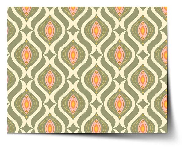 Sablio Plakát Retro ornament - 60x40 cm