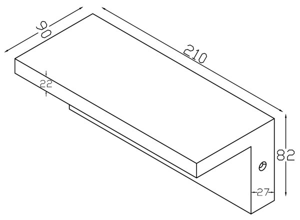 Top Light - LED Venkovní nástěnné svítidlo LED/10W/230V 4000K IP54