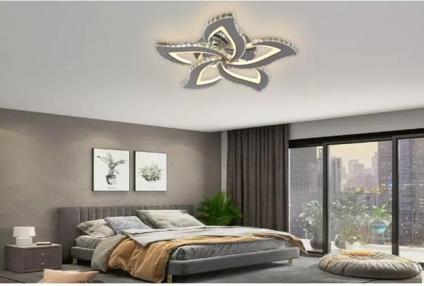 LED Stmívatelný přisazený lustr LED/100W/230V 3000-6500K + dálkové ovládání