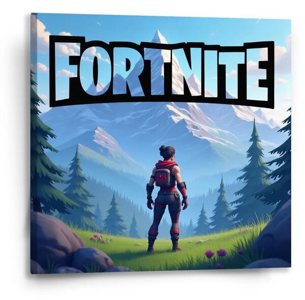 Sablio Obraz FORTNITE Horská krajina - 50x50 cm