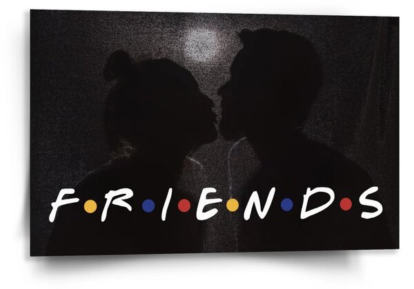 Sablio Obraz Seriál přátelé FRIENDS Polibek - 120x80 cm