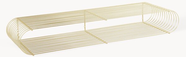 Nástěnná kovová police Curva, Š 80 cm