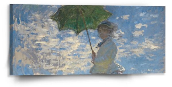 Sablio Obraz Dáma se slunečníkem - Claude Monet - 110x50 cm