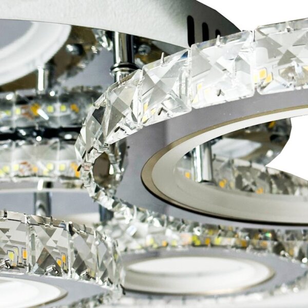 LED Stmívatelný přisazený lustr LED/120W/230V 3000-6500K + dálkové ovládání