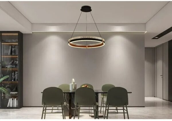 LED Stmívatelný lustr na lanku LED/80W/230V 3000-6500K + dálkové ovládání
