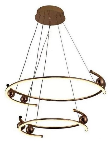 LED Stmívatelný lustr na lanku LED/80W/230V 3000-6500K + dálkové ovládání