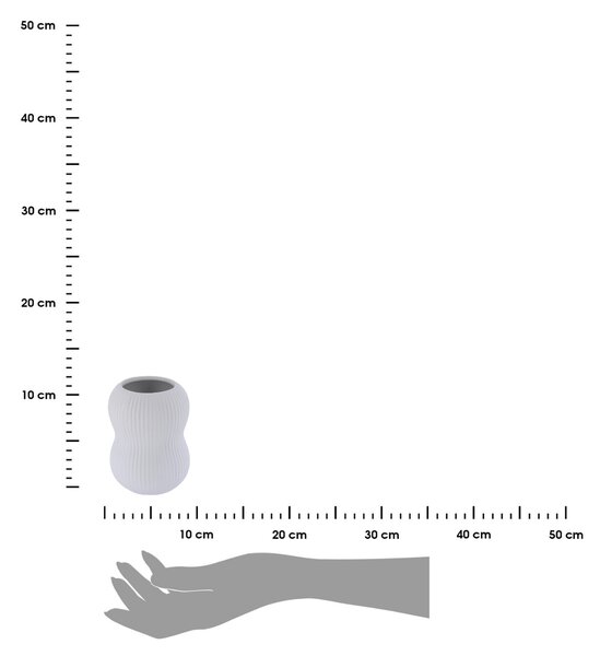 Koupelnový kelímek Ceran, bílá, 390 ml