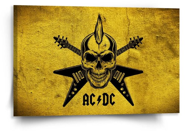 Sablio Obraz ACDC Lebka - 120x80 cm