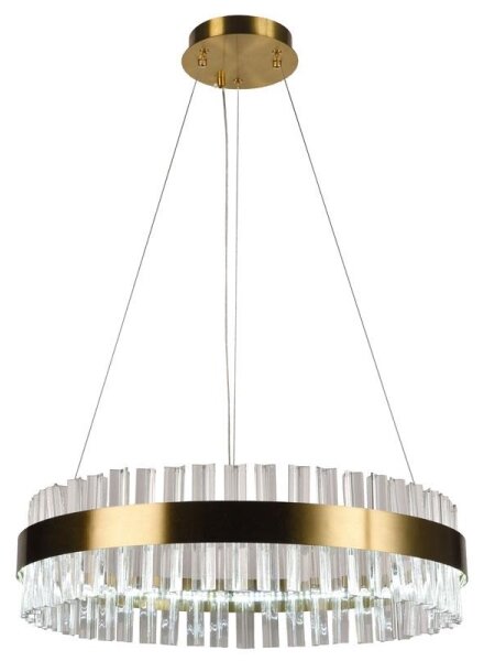 LED Stmívatelný křišťálový lustr na lanku LED/40W/230V + dálkové ovládání