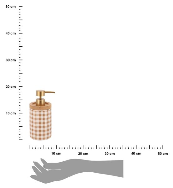 Dávkovač mýdla Vichy, kombinace barev/se zlatými a dřevěnými prvky, 400 ml