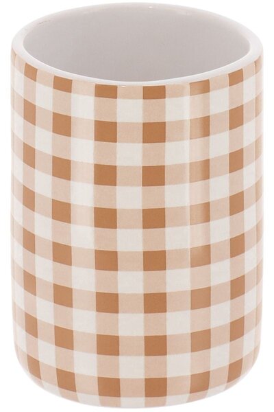 Koupelnový kelímek Vichy, kombinace barev/se zlatými a dřevěnými prvky, 380 ml