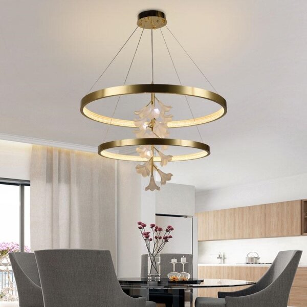 LED Stmívatelný lustr na lanku LED/100W/230V 3000-6500K + dálkové ovládání