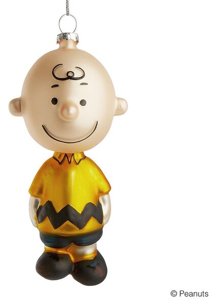 PEANUTS Skleněná ozdoba figurka Charlie Brown