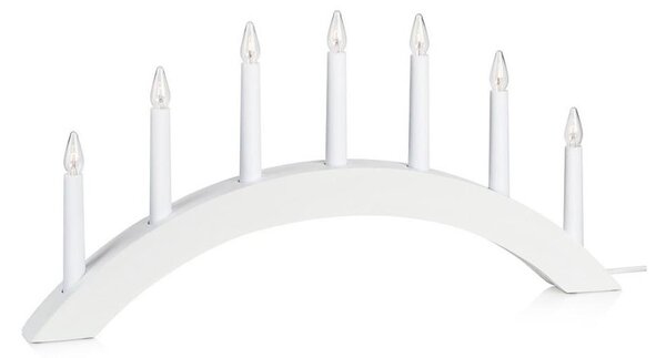 Markslöjd 704830 - Vánoční svícen ATLE 7xE10/3W/230V bílý