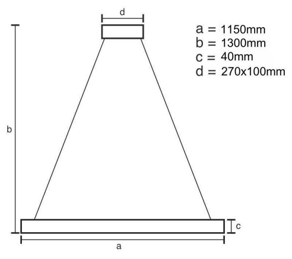 LED Stmívatelný lustr na lanku LED/65W/230V 3000-6500K + dálkové ovládání