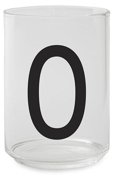 Sklenice na vodu Letter O Design Letters