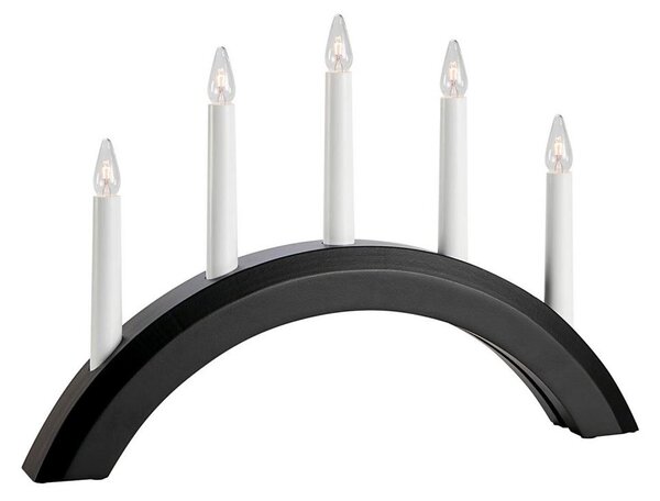 Markslöjd 705955 - Vánoční svícen AVENTO 5xE10/3W/230V černá