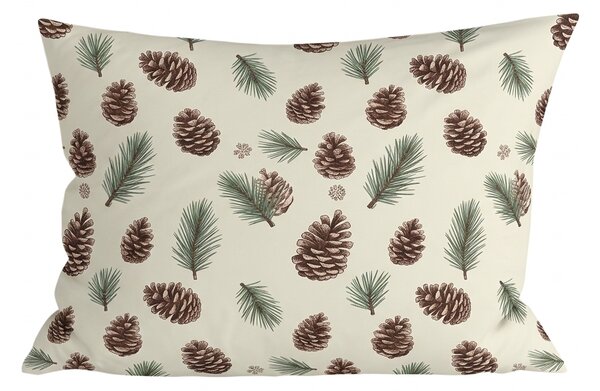 Bavlněný povlak na polštář PINE CONES 50x70 cm, barevný