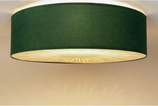 Stropní svítidlo RAYS 2xE27/60W/230V pr. 60 cm zelená