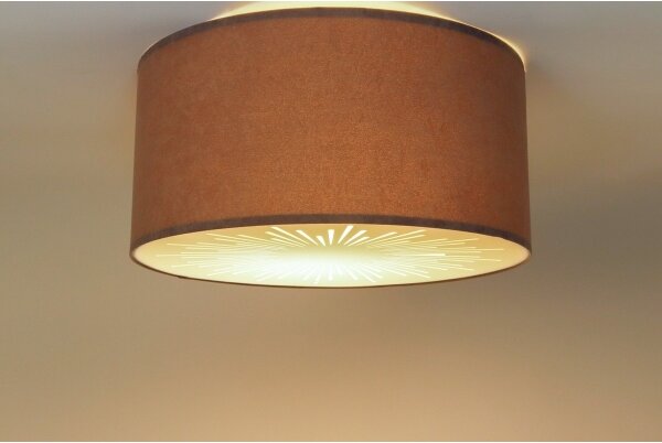Stropní svítidlo RAYS 2xE27/60W/230V pr. 40 cm šedá