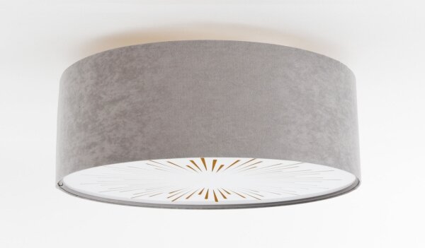 Stropní svítidlo RAYS 2xE27/60W/230V pr. 40 cm šedá