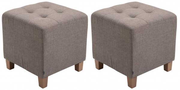 2 ks / set Taburet Farao, antik-světlá / taupe