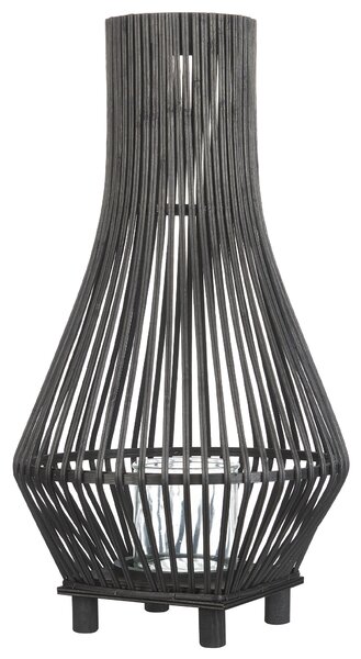 Lucerna LEYTE Bambus 58 cm Černá