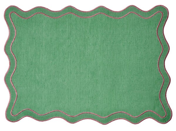 CHICHI Prostírání 47 x 33 cm - zelená/červená