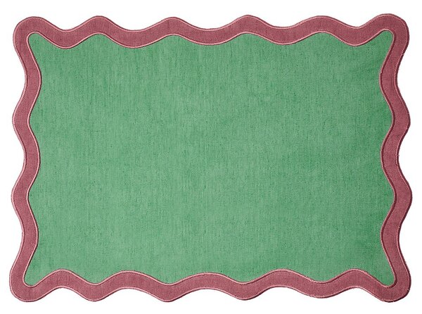 CHICHI Prostírání 47 x 33 cm - zelená/červená