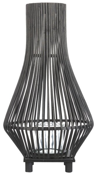 Lucerna LEYTE Bambus 58 cm Černá