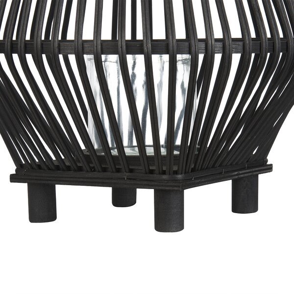 Lucerna LEYTE Bambus 58 cm Černá