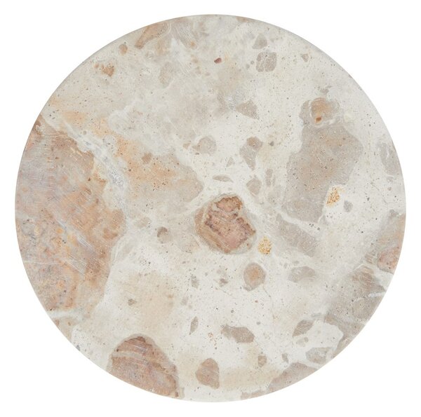 MARBLE Podtácek mramorový 10 cm - béžová