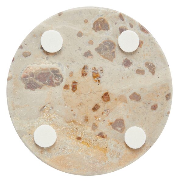 MARBLE Podtácek mramorový 10 cm - béžová